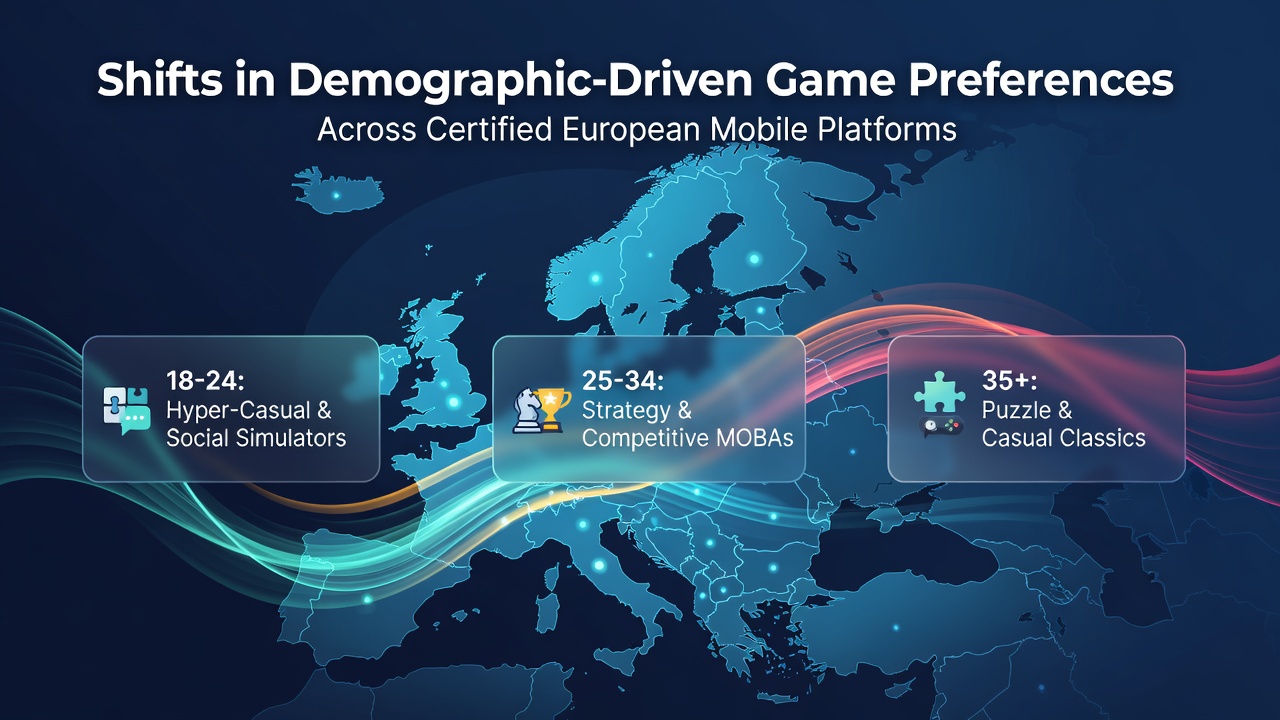 Demografische Analyse von Spielpräferenzen auf mobilen Plattformen in Europa