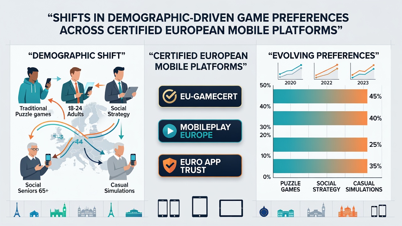 Mobile Spieltrends und demografische Daten auf europäischen Plattformen